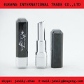 Shiny black square aluminum lipstick custom lipstick tubes